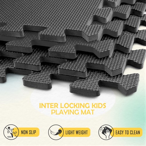 Large black eva foam mat - large,